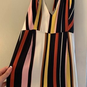 Urban outfitters striped jumpsuit